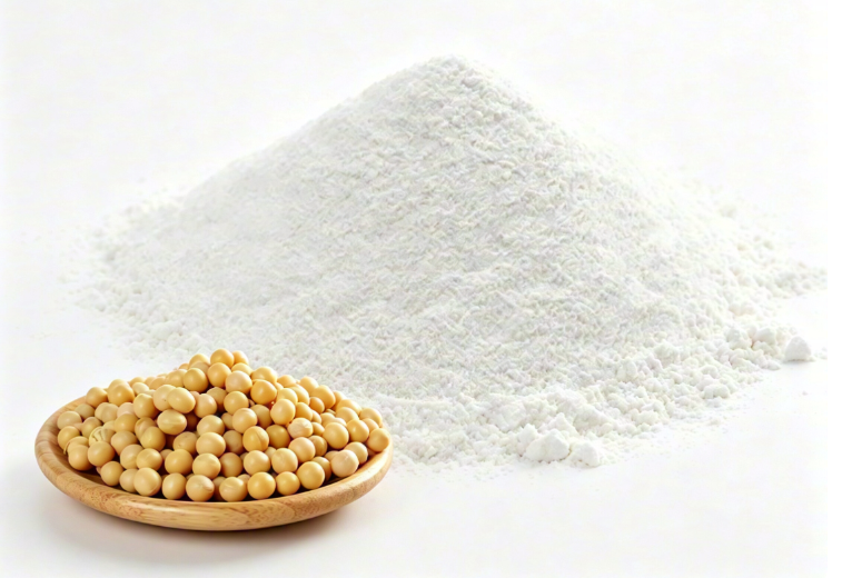 White Soy Phytosterols fine powder particle detail